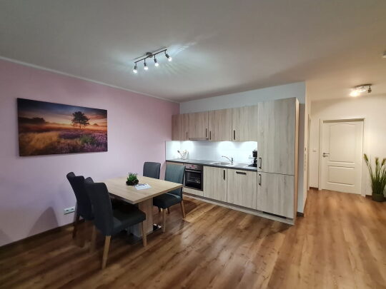 Küchenzeile Ferienwohnung Heidetraum | Unterbringung | Ferienhof & Reiterhof Lünzen